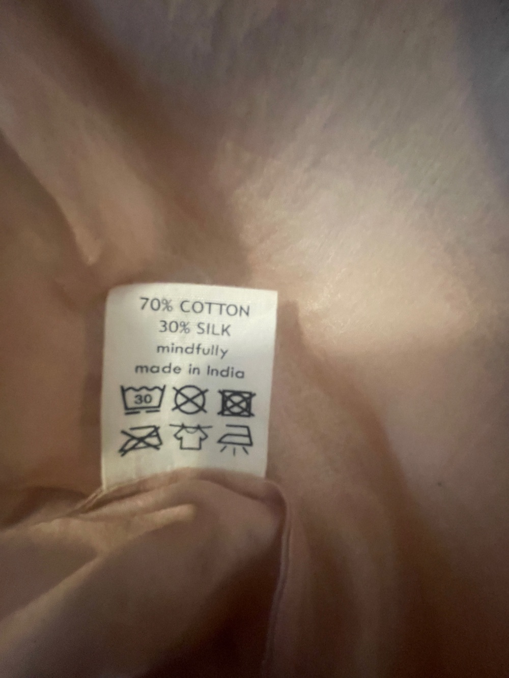 Nymane Light Blush Sheer Blouse | M - Picture 6 of 7